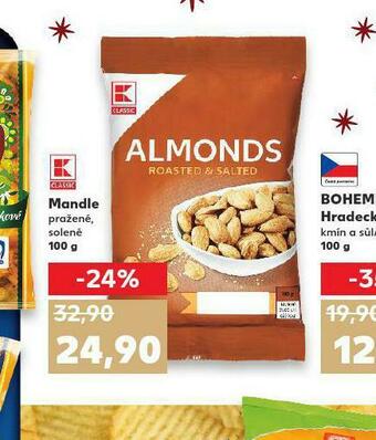 Kaufland Mandle pražené, solené nabídka