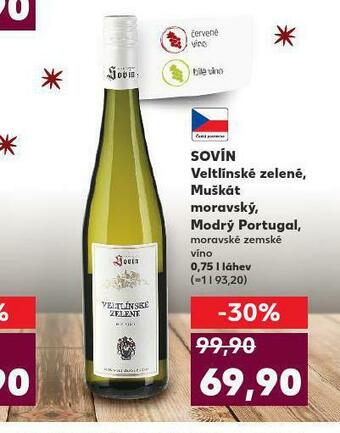 Kaufland Sovín muškát moravský nabídka