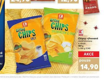 Kaufland Chipsy rýhované nabídka