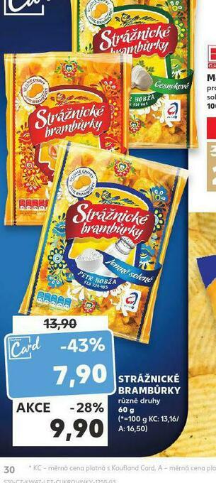 Kaufland Strážnické brambůrky nabídka