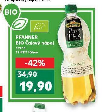 Kaufland Pfanner bio čajový nápoj nabídka