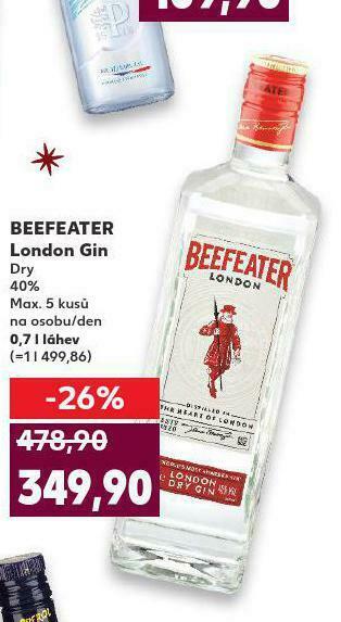 Kaufland Beefeater london gin nabídka