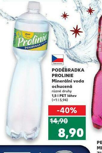 Kaufland Poděbradka prolinie ochucená nabídka