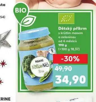 Kaufland Bio dětský příkrm nabídka