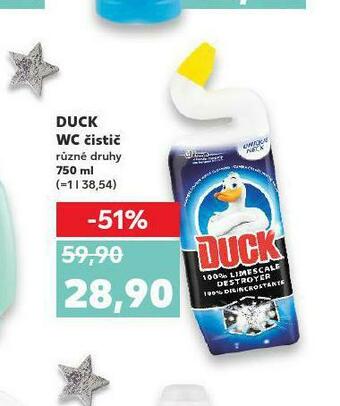 Kaufland Duck wc čistič nabídka