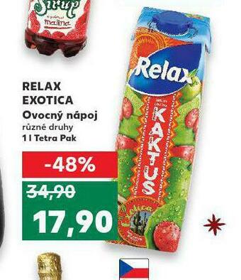 Kaufland Relax exotica ovocný nápoj nabídka