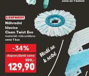 Náhradní hlavice clean twist evo