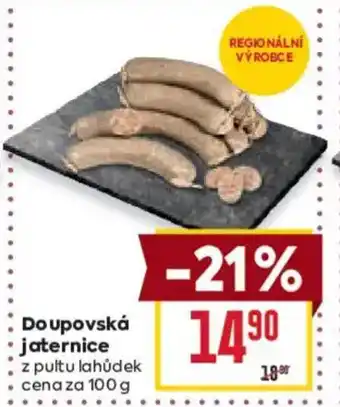 Billa Doupovská jaternice nabídka