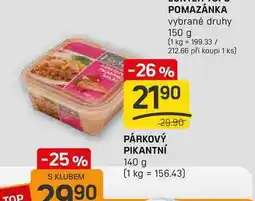 Flop PÁRKOVÝ PIKANTNÍ 140 g nabídka