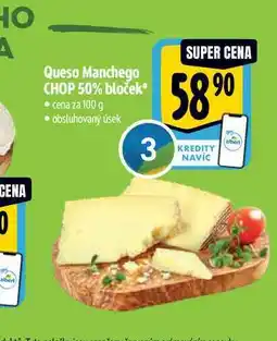 Albert Queso Manchego CHOP 50% bloček 100 g nabídka