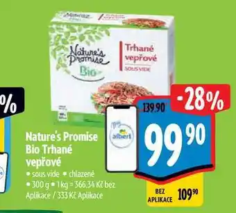 Albert Nature's Promise Bio Trhané vepřové 300 g nabídka