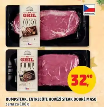 Penny Market Rumpsteak, Entrecote Hovězí Steak Dobré Maso 100g nabídka