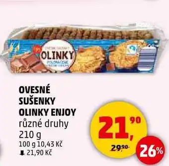 Penny Market OVESNÉ SUŠENKY OLINKY ENJOY různé druhy, 210 g nabídka