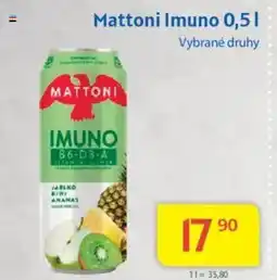 Kubík potraviny Mattoni Imuno nabídka