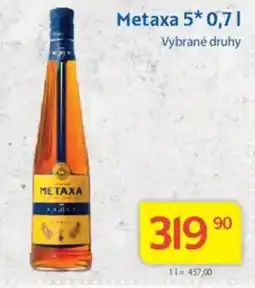 Kubík potraviny Metaxa 5 nabídka