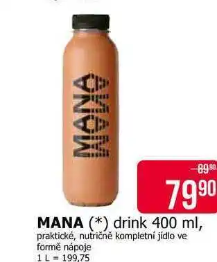 Teta MANA drink 400 ml nabídka