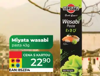 Tamda Foods Miyata wasabi pasta nabídka