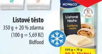 CBA NOWACO Listové testo nabídka