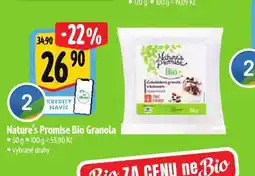 Albert Bio granola nabídka