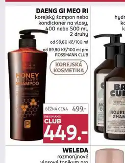 Rossmann Daeng gi meo ri korejský šampon, kondicioner nabídka