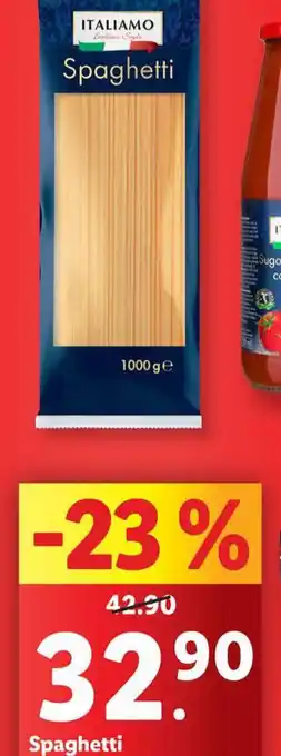 Lidl Spaghetti nabídka