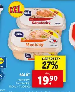 Lidl Mexický / řáholecký salát nabídka