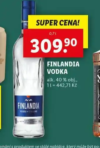 Lidl Finlandia vodka nabídka