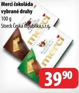 Partner Maloobchodní síť Merci čokoláda nabídka