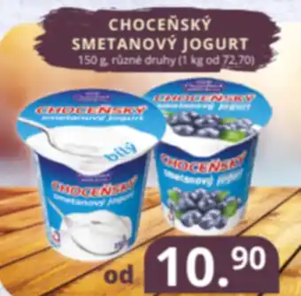 Potraviny CZ Choceňský smetanový jogurt nabídka