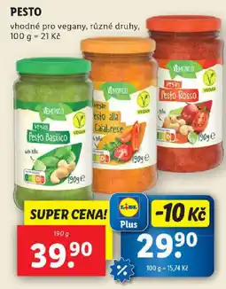 Lidl Pesto nabídka