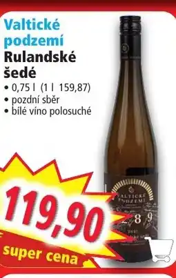 Norma Valtické podzemí Rulandské šedé nabídka
