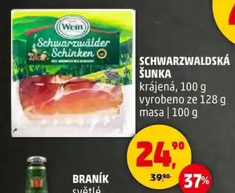 Penny Market SCHWARZWALDSKÁ ŠUNKA krájená, 100 g nabídka