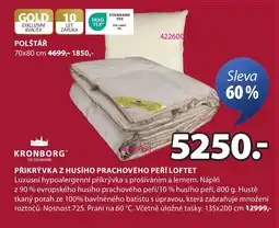 JYSK Přikrývka z husího prachového peří loftet nabídka