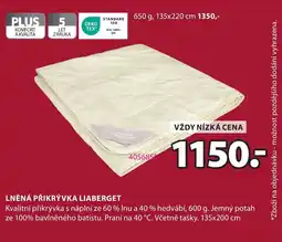 JYSK Lněná přikrývka Liaberget nabídka