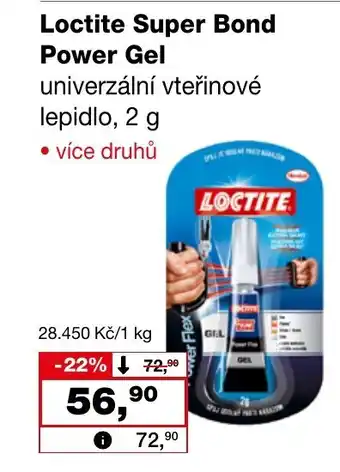 Ráj drogerie LOCTITE Super Bond Power Gel nabídka