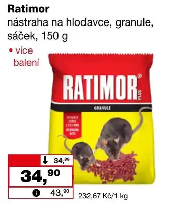 Ráj drogerie RATIMOR nástraha na hlodavce, granule, sáček nabídka