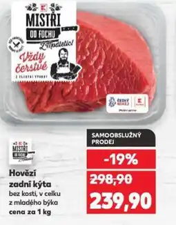 Kaufland Hovězí zadní kýta nabídka