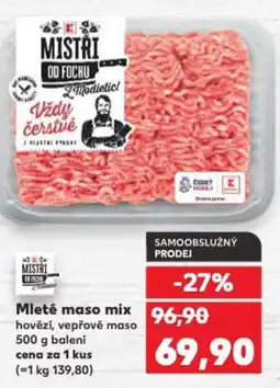 Kaufland Mleté maso mix nabídka