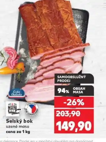 Kaufland Selský bok uzené maso nabídka