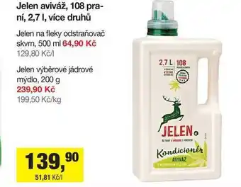 Šlak Jelen aviváž, 108 praní, 2,7 l nabídka