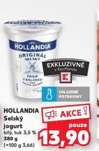 Kaufland HOLLANDIA Selský jogurt nabídka