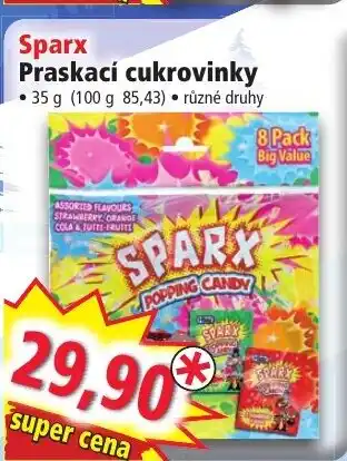 Norma Sparx Praskací cukrovinky nabídka