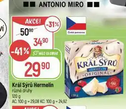Globus Král sýrů hermelín nabídka