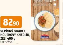 Trefa Vepřový vrabec, houskový knedlík, zelí nabídka
