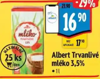 Albert Albert Trvanlivé mléko 3,5% nabídka