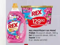 Flop REX PROSTŘEDKY NA PRANÍ Prášek 18 pracích dávek, 990 g nabídka