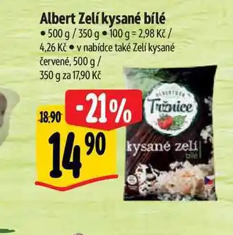 Albert Albert Zelí kysané bílé 500 g/350 g nabídka