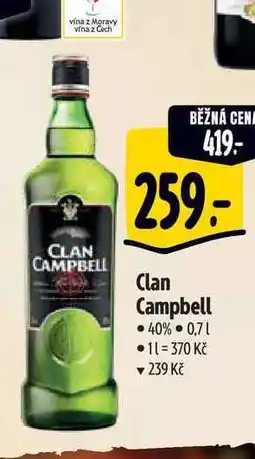 Albert Clan Campbell 0,7 1 40% nabídka