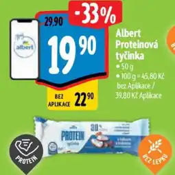Albert Albert Proteinová tyčinka nabídka