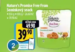 Albert Nature's Promise Free From Semínkový snack nabídka